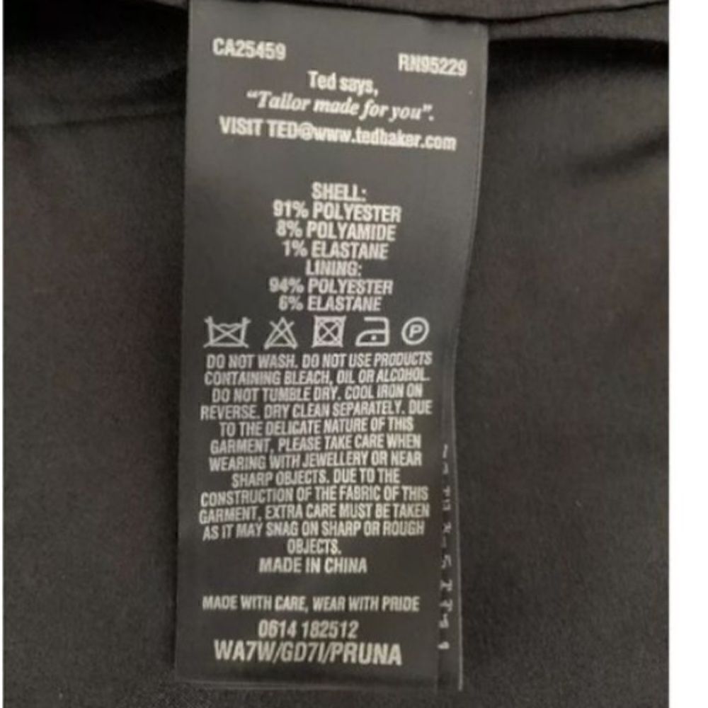 Ted Baker London Women’s Size 0 Ornate Paisley Ruffle Dress Black Fit and Flare - Picture 11 of 15